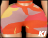 K$ Orange Knit Shorts