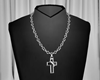 Necklace Cross Black