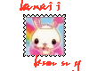 kawaii bunny happy stamp