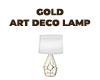 GOLD ART DECO LAMP