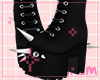 p. vamp girl black boots
