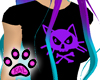 Kitty~Punk Shirt- Purple