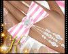 Hand Pink Bow Ring