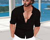 Open Black Shirt