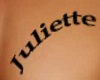 tatoo Juliette