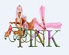 Pinks letter sticker