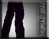 ]Hill[ Purple Silk Pants