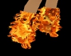 {LA} Rave flames boots