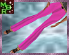 Pink satin flares Rump