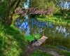 By the river