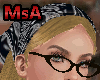 Bandana - Navy/Blonde