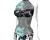 Teal flower dress