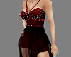 !! Spikes Red Dress