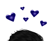 Blue Floating Hearts