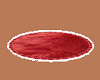 red round fur rug