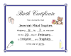 Birth certificate custom