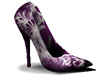purple/white heel