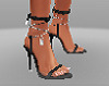 black chain heels