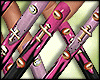 Nails Pink Black