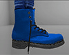 Blue Combat Boots / Work Boots 2 (M)