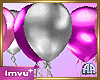 Balloons Pink Silver