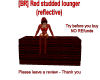 [BR] red studded lounger