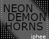 NEON DEMON HORNS GREEN
