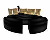 Black Gold Round Couch