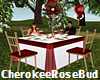 Red Rose Guest Table