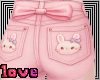 femboy bunny pink shorts