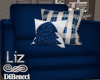 NavyBlue Christmas Chair