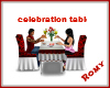 red table of celebration