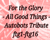 For the Glory - All Good