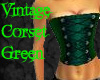 Vintage Corset Green