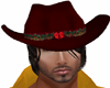 cowboy xmas hat /hair