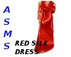 ASMS Red Silk Dress