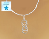 Double infinity necklace