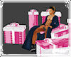 !Pink/whitegifts w/seat