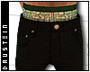 d| Black Twill Pants