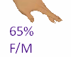 65% Telapak Tangan F M