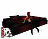 *S* Red/Blk Chat Couch