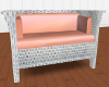 Pink Wicker Couch