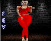 SEV sexy red jumpsuit
