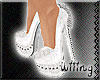 [W] Ruffled Heels Silver