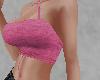 A~ Rose Pink Bowtie Crop