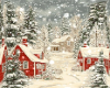 Snowy Xmas Village Bg