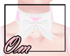 (OM) Choker Maid Pink