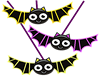 Halloween Bats cutout