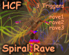 Spiral rave party light