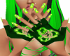 ! Green Rave Gloves